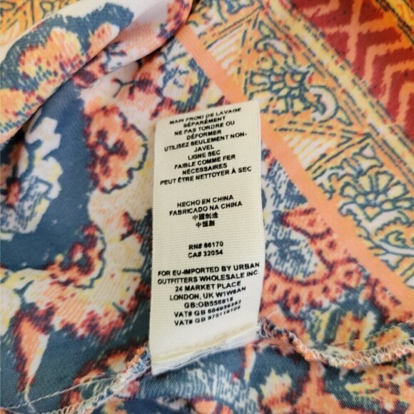 Free People Paisley Boho Mini Dress XS - Picture 7 of 10